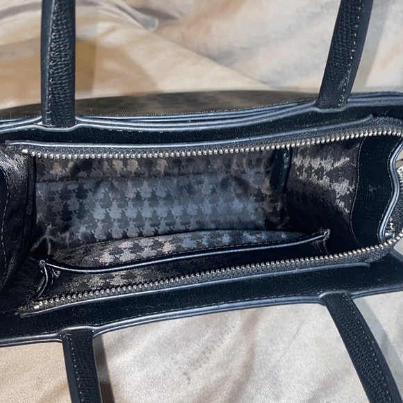 Karl Lagerfeld Paris Maybelle Satchel Black/Grey Leopard - Picture 6 of 16